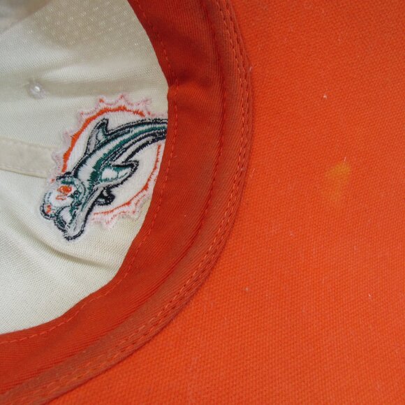 Miami Dolphins Embroidered Logo Reebok Men's Green Adjustable Strap Back Cap Hat - Picture 9 of 10